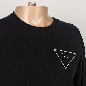 Vintage 90s Space Ghost Coast to Coast Cartoon Network Minimalist Triangle Logo T-Shirt