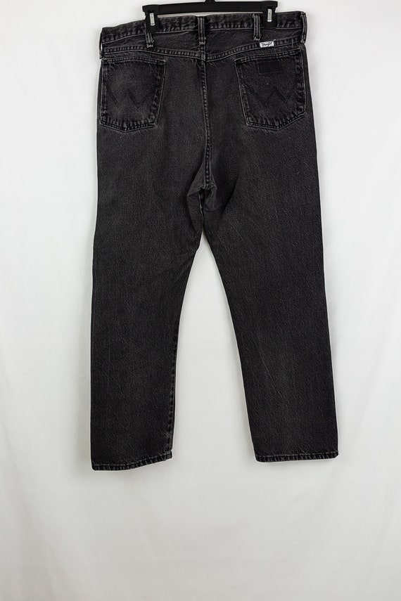 Vintage 80s Wrangler Black Jeans 38 x 30 Made in … - image 2