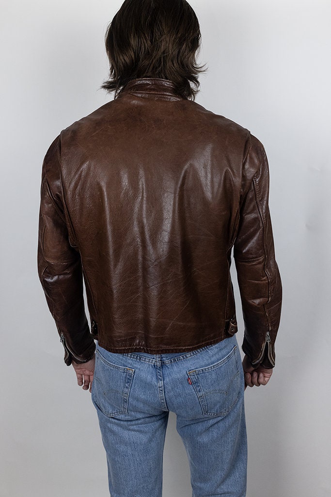 80's〜 schott VINTAGE 1980s SCHOTT PERFECTO #108W BIKER LEATHER JACKET
