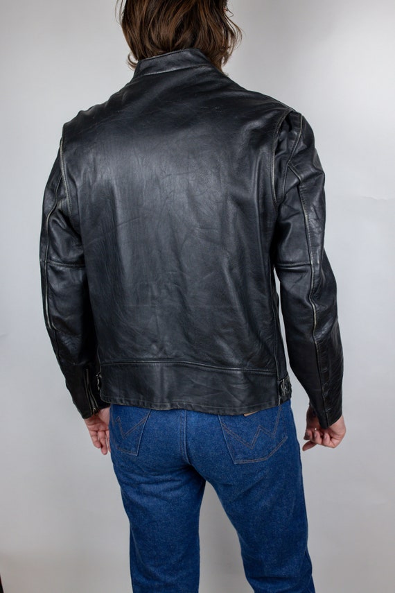 Vintage Schott 156 Leather Cafe Racer Motorcycle Jacket Vintage Schott 156 Leather Cafe Racer Motorcycle Jacket