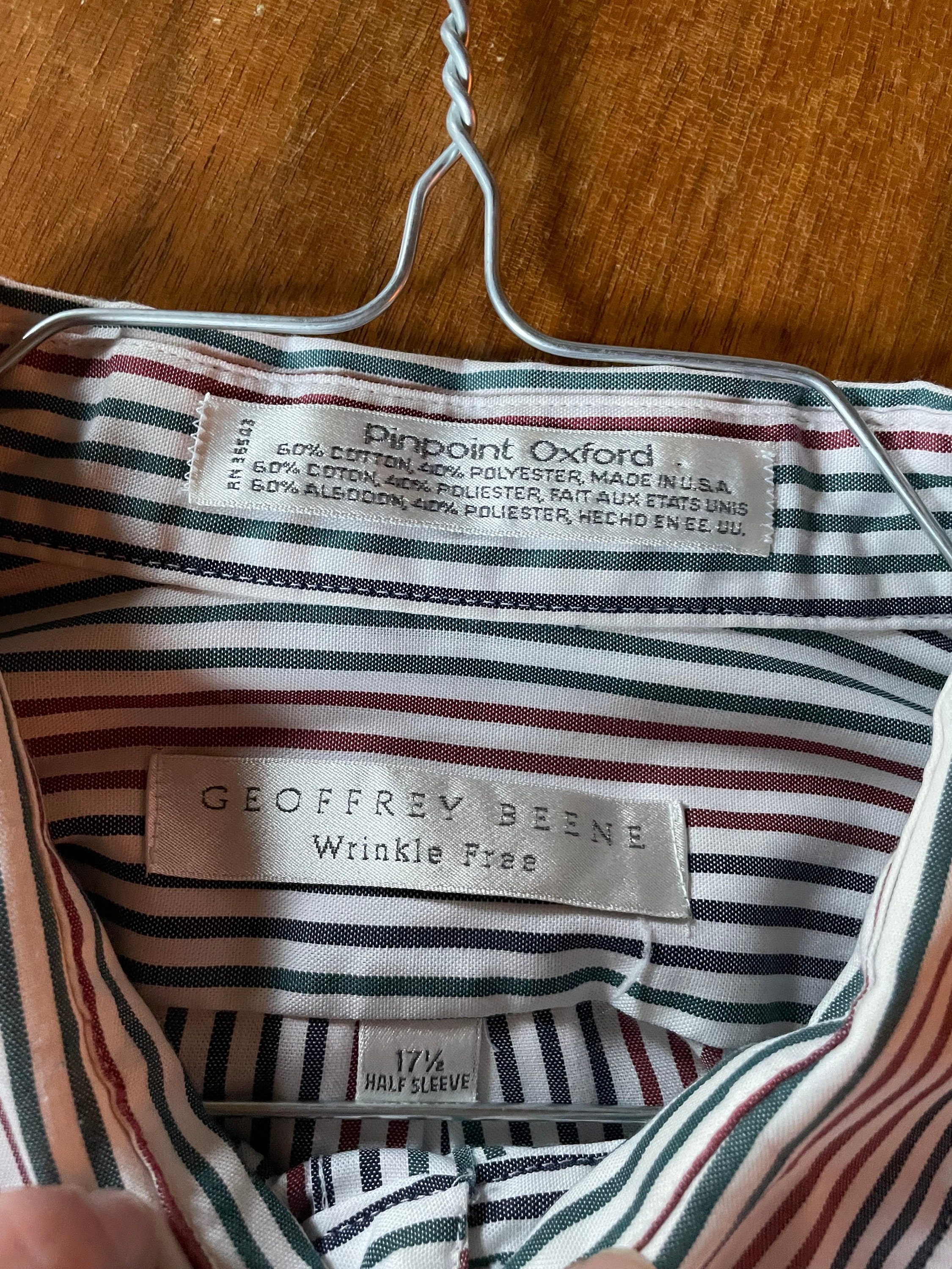 Vintage 90s Y2K Geoffrey Beene Multicolor Nautical Stripe