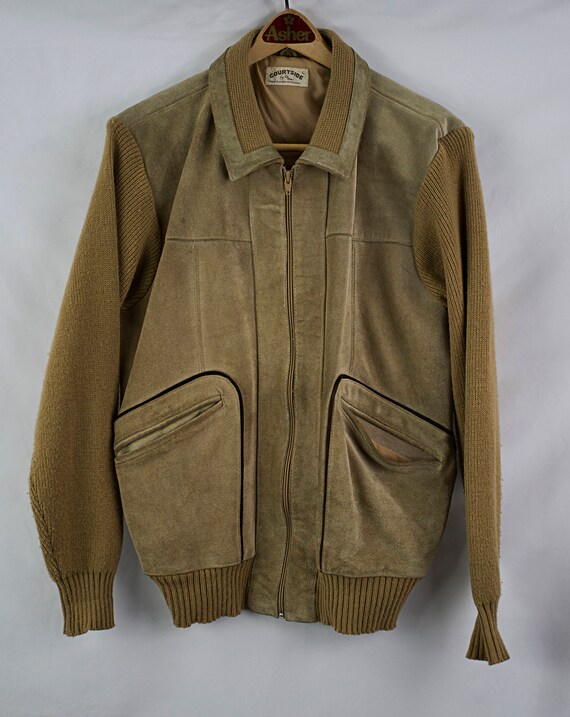 Vintage 70s Roughout Suede Sweater Jacket Size L - image 6