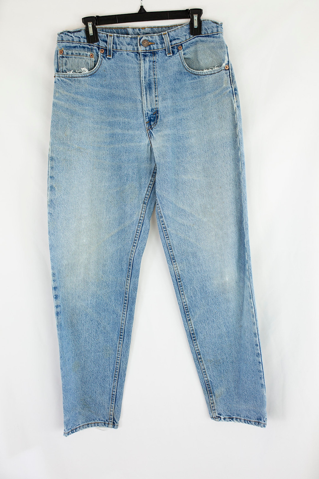 Vintage 90s Levi's 550 Red Tab Light Wash Relaxed Fit Tapered Leg Jeans ...