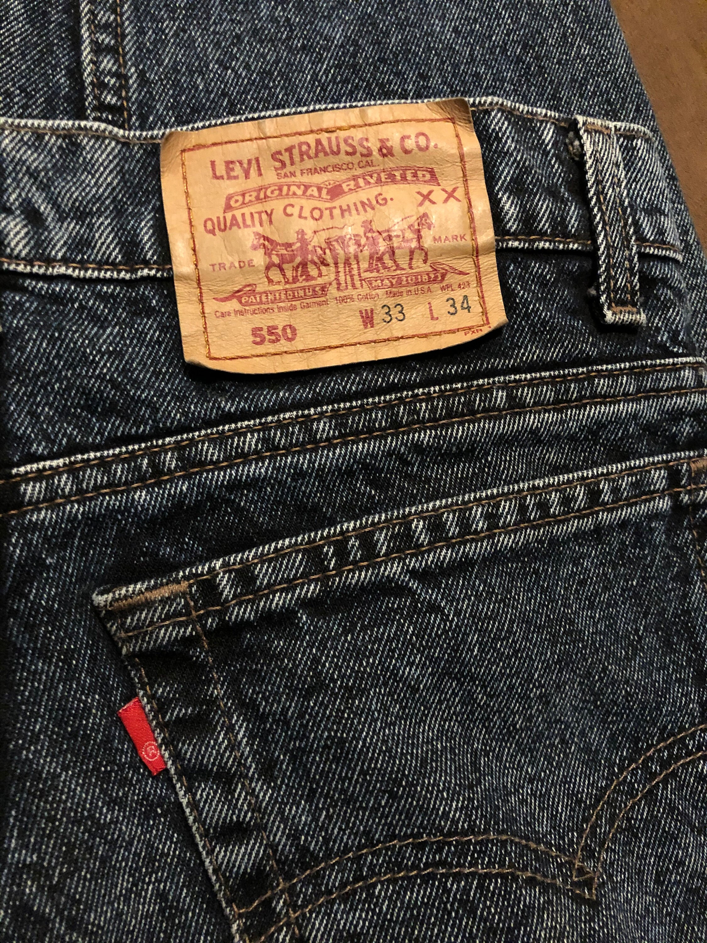RARE Vintage 90s Levi's 550 XX Red Tab Blue Green Teal - Etsy