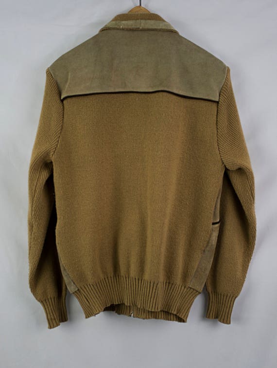 Vintage 70s Roughout Suede Sweater Jacket Size L - image 7