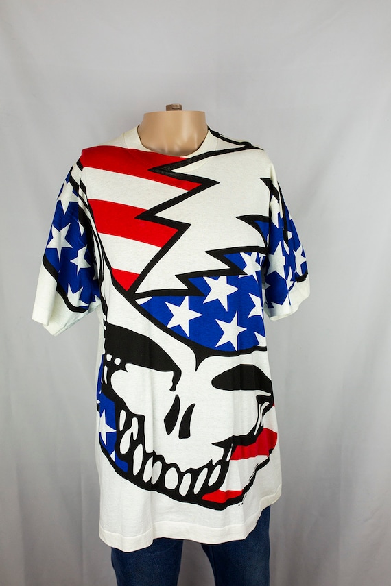 Grateful Dead Tシャツ 1993年製 Vintage 1993 Grateful Dead Summer Tour American Flag Stars Stripes