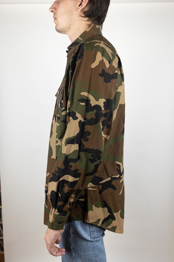 Vintage 90s Winchester Woodland BDU Camouflage Ca… - image 2