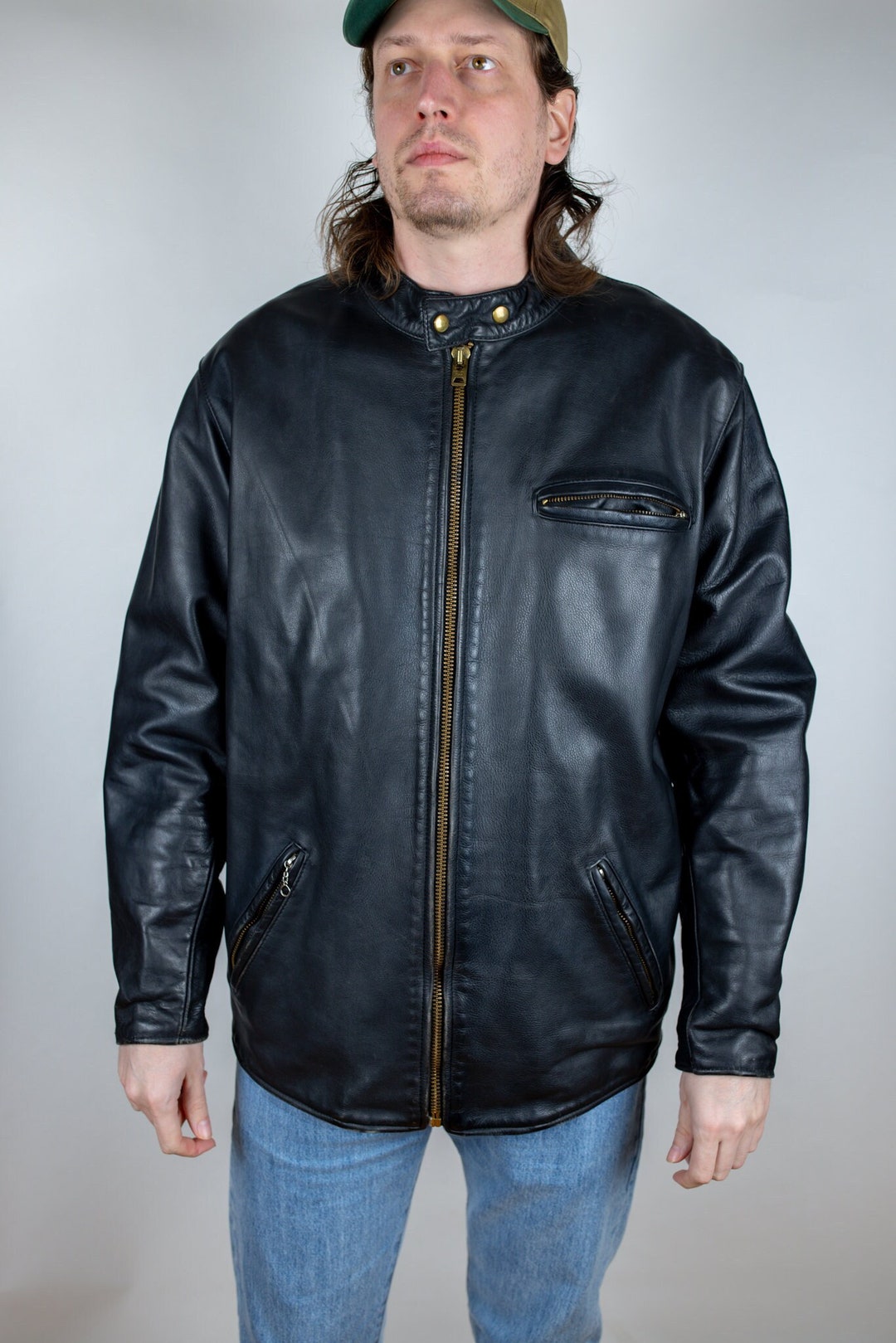 Vintage Vanson Custom Competition Weight Cowhide Leather Cafe Racer Motorcycle Jacket Black Size XLT or XXLT XL 2XL Tall Long - Etsy Vintage Vanson Custom Competition Weight Cowhide Leather Cafe Racer Motorcycle Jacket Black Size XLT or XXLT XL 2XL Tall Long - Etsy