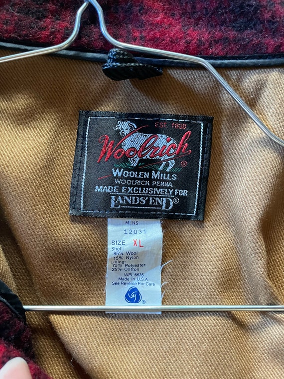 Vintage Woolrich For Land's End Lined Mackinaw Cr… - image 6