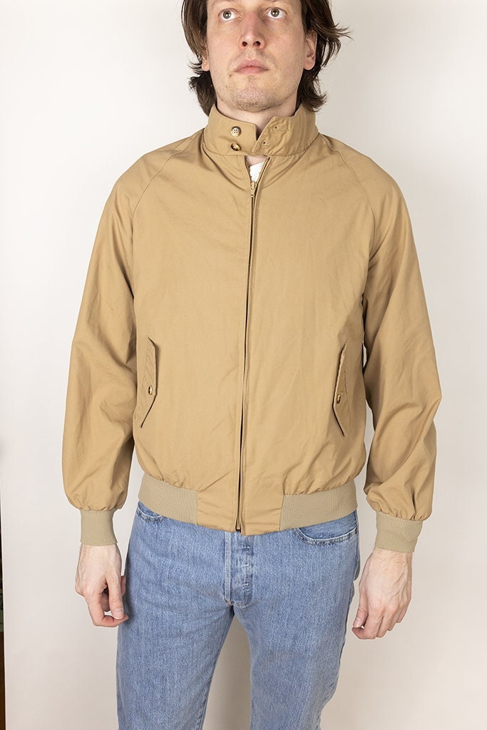 Vintage 80s Baracuta G9 Khaki Tan Harrington Jacket Size 42L Vintage 80s Baracuta G9 Khaki Tan Harrington Jacket Size 42L