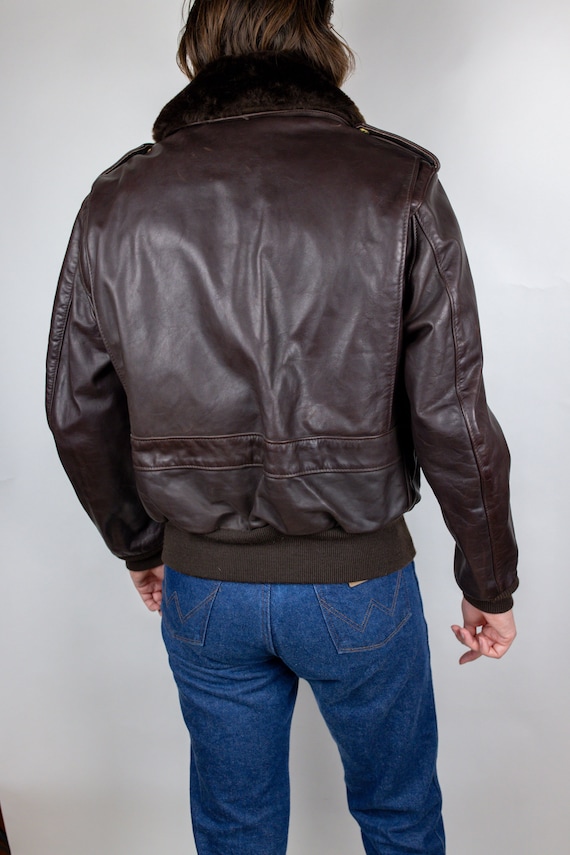 希少✨schott フライトジャケット　184SM ブラウン　ボア　ライナー付き Schott N.Y.C ショット SCHOTT 184SM A-2 レザーフライト