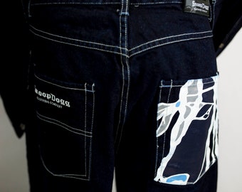 SnoopDogg Jeans SDC つなぎ 3XL / オールインワン Vintage Snoop Dogg Clothing Company SDC Dark Wash Denim Jacket and