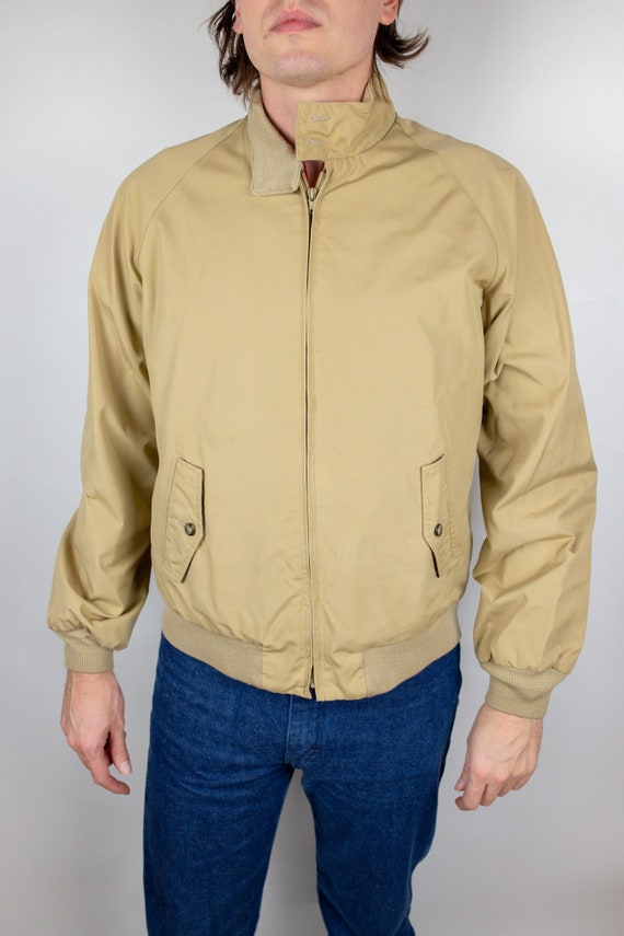 Vintage 80s Baracuta G9 Khaki Tan Harrington Jack… - image 1