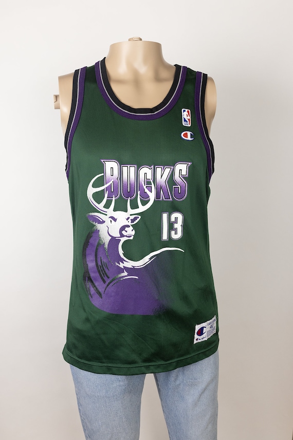 Rare Vintage Champion 1996 - 1997 NBA Milwaukee Bu