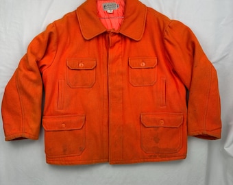 Vintage 50 60's Bemidji Woolen Mills Men's Double MACKINAW Thick