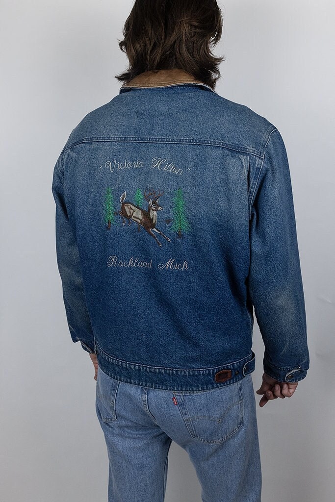 Blanket Lined Wrangler Jacket Etsy Canada