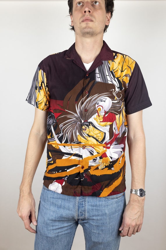 T-shirt Blanc Funimation Afro Samouraï – Anime Y2K 2006, Taille M