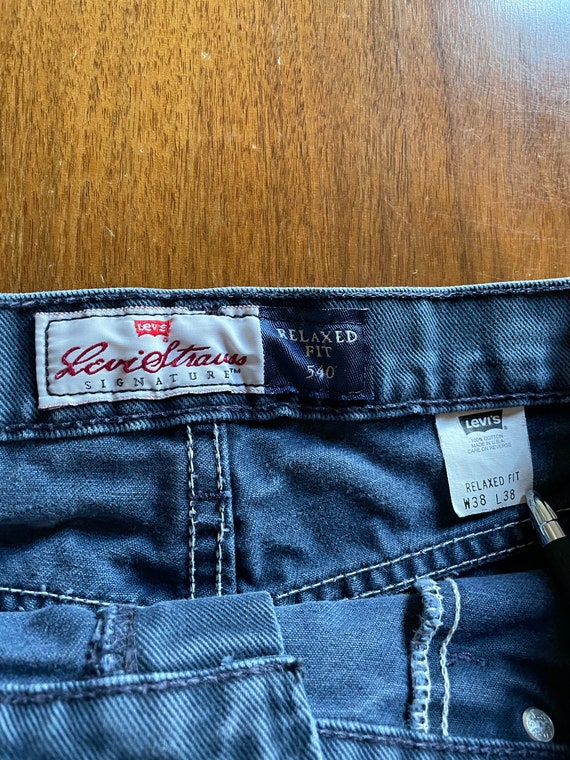 Vintage 90s Levi's Signature 540 Relaxed Fit Brow… - image 4