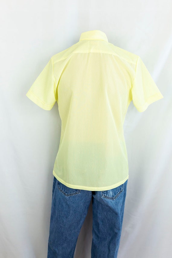 Vintage 70s Jordan Christopher Sheer Banana Yello… - image 2