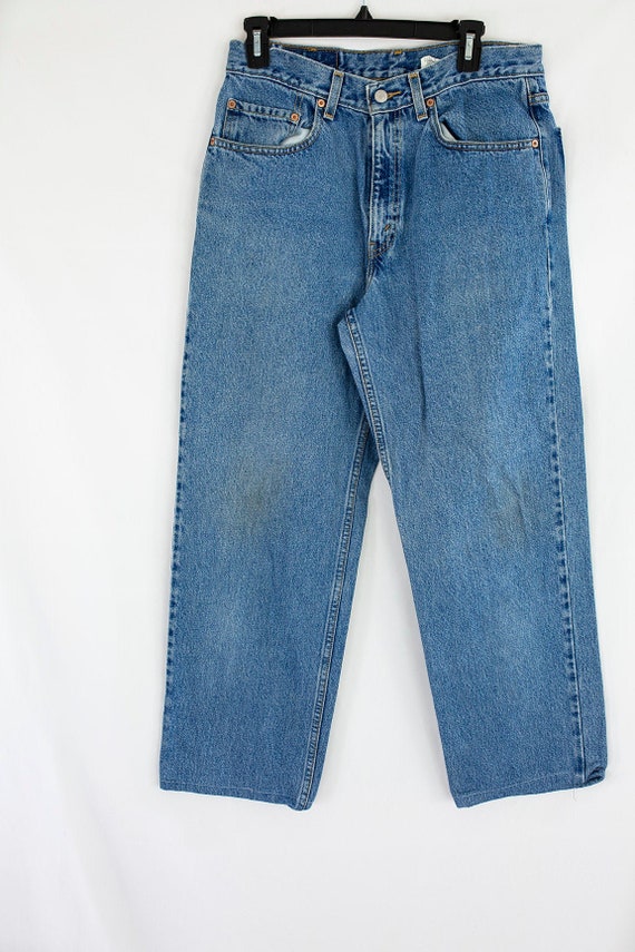 Vintage 90s Levi's 550 Red Tab Light Wash Relaxed… - image 1