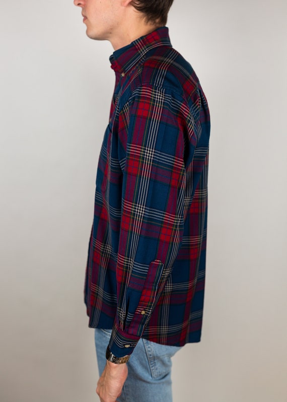 Vintage 90s Pendleton Sir Pendleton Smooth Worsted Wool Plaid