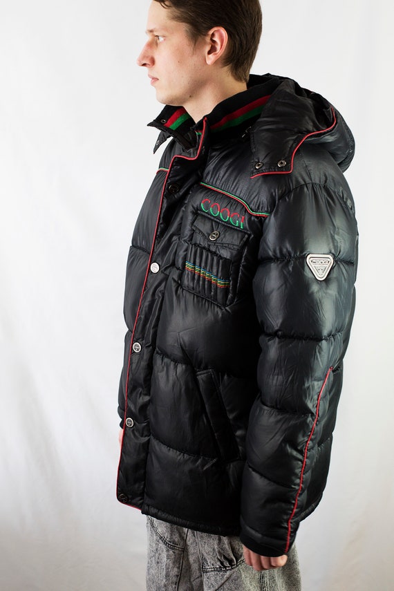 Vintage Black Coogi Puffer Jacket Size 
