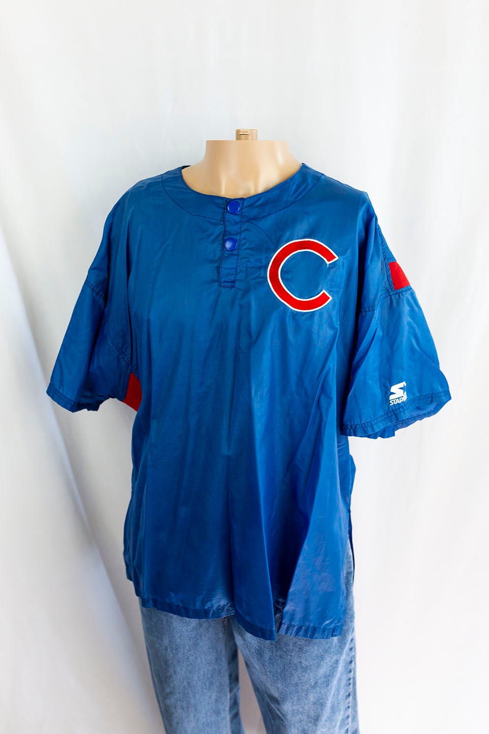 Chicago Cubs Ron Santo Nike Home Replica Jersey with Authentic Lettering X-Large