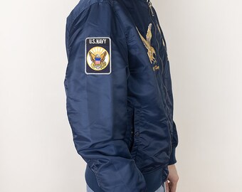 Schott MA-1 US Navy USS Mississippi Pacific Cruise Satin