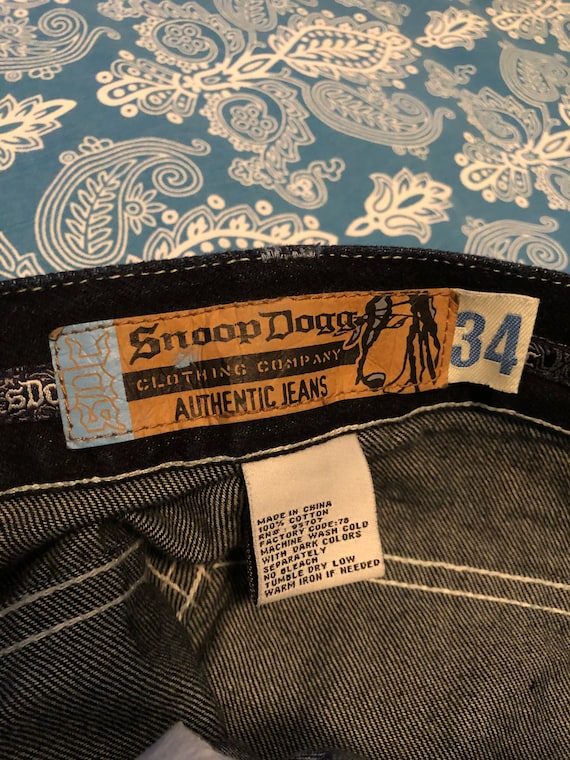 Vintage Snoop Dogg Clothing Company SDC Dark Wash Denim Jacket and