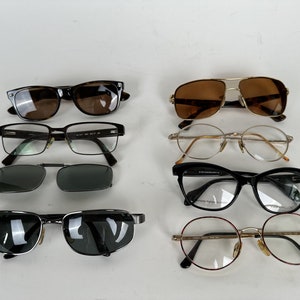 Lot von Acht Brillen / Sonnenbrillen Frames Ray-Ban Wayfarer Armani