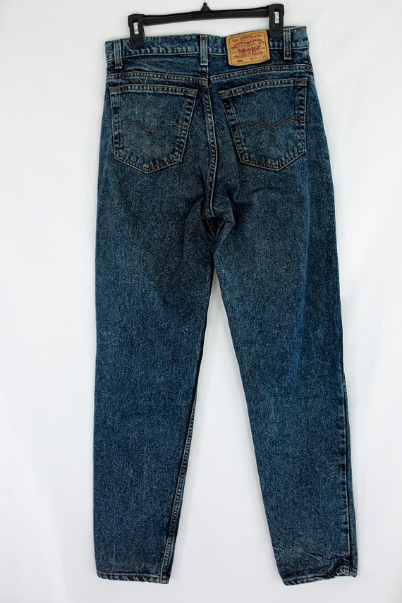 RARE Vintage 90s Levi's 550 XX Red Tab Blue Green… - image 2