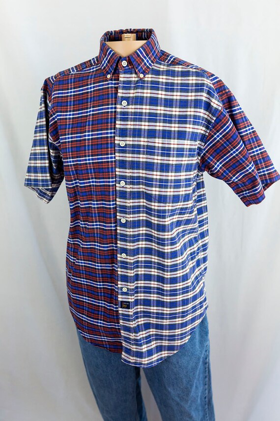 Vintage 90s Y2K Arrow Patchwork Colorblock Two To… - image 1