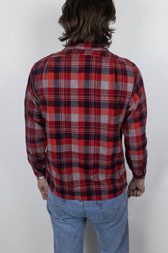 Vintage 80s Pendleton Long Sleeve Two Pocket Butt… - image 3