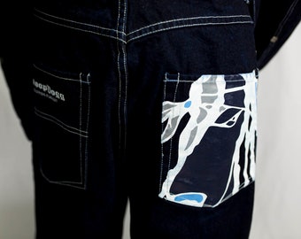 SnoopDogg Jeans SDC つなぎ 3XL / オールインワン Vintage Snoop Dogg Clothing Company SDC Dark Wash Denim Jacket and