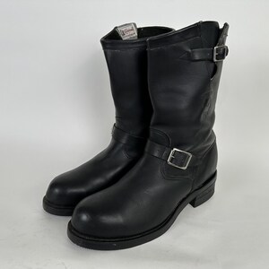 Chippewa Vintage Classic Leather Biker Boots Rare Vintage Chippewa Steel Toe Biker Engineer Leather Boots  main image 4