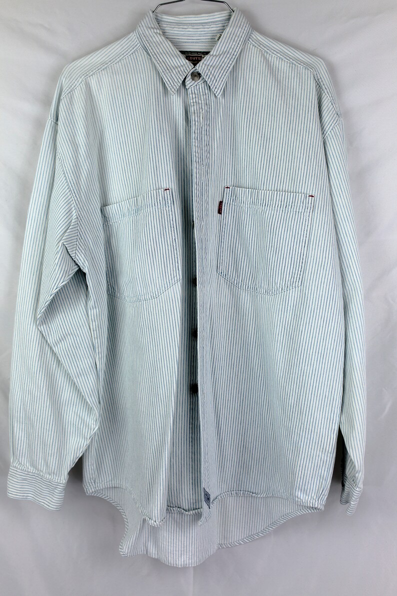 levi's oversized sawtooth denim shirt