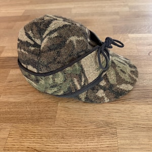 Vintage 90-tals Cabelas Pendleton Outdoorsman Ull Kamouflage Kamouflage Isolerad Jakt Trapper Keps Med Öronflikar Storlek Stormy Kromer Stil
