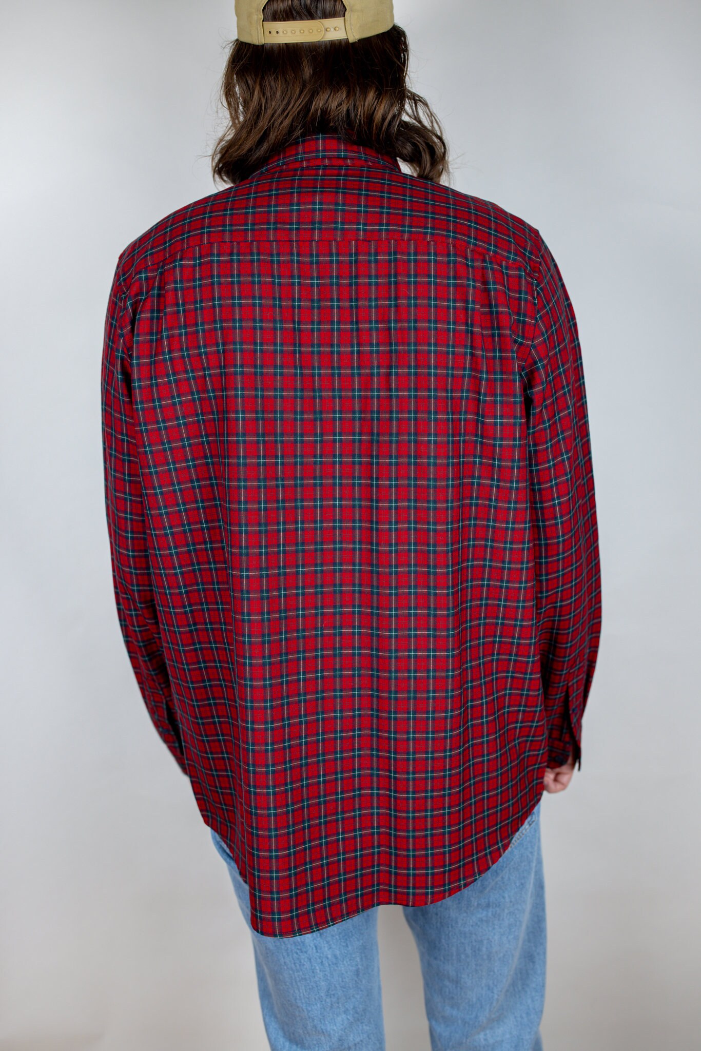 Vintage Y2K Sir Pendleton Smooth Worsted Wool Plaid Check