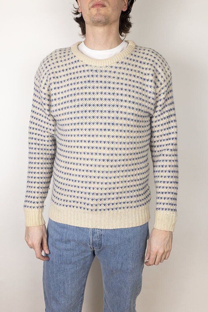 Vintage 90s Woolrich Birdseye Fisherman Wool Knit Crewneck - Etsy