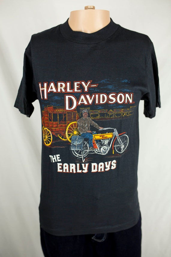 Vintage 80s Harley Davidson The Early Days Wells … - image 1