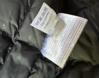 Vintage Eddie Bauer Lambskin Leather Down Bomber Jacket Fur