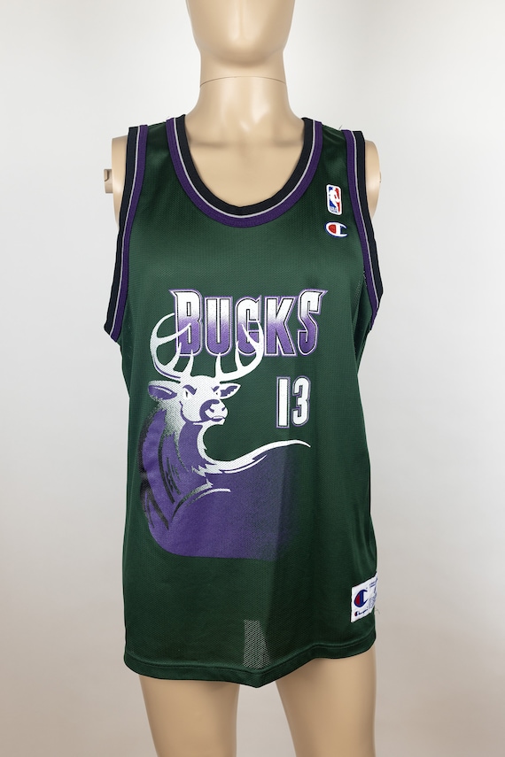 Rare Vintage Champion 1996 - 1997 NBA Milwaukee Bu