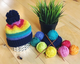 Regenboog heldere babymuts