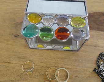 Stunning Beautiful One of A Kind Hand Made vitrage Jewelery Box!
