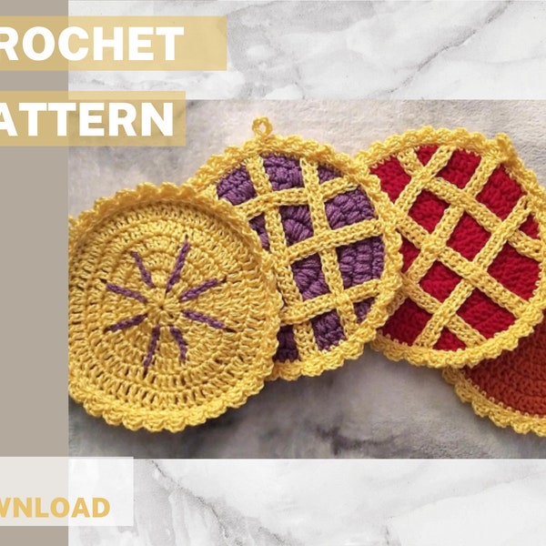 Pie Pot Holder Crochet Patterns