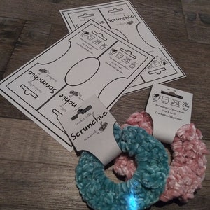 Scrunchie Tag Template | Editable Word Template and PNG File Download ...
