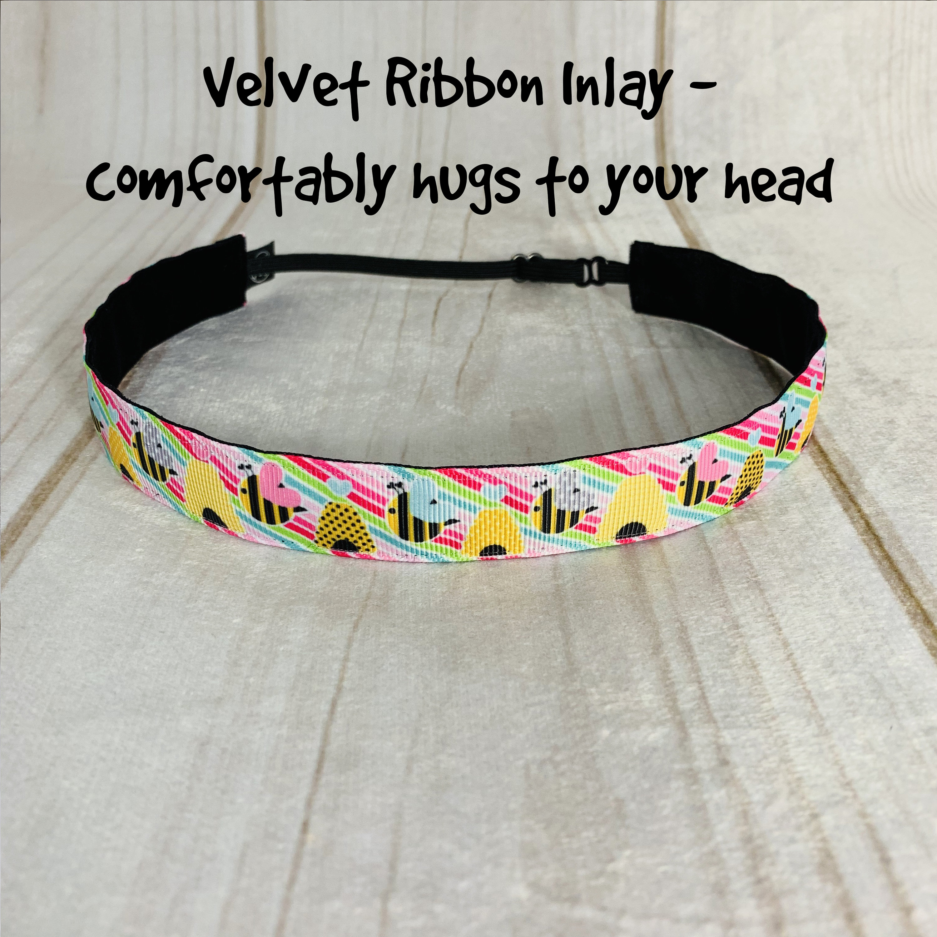 7/8 BEE Headband / Running Headband / Nonslip Headband / Adjustable