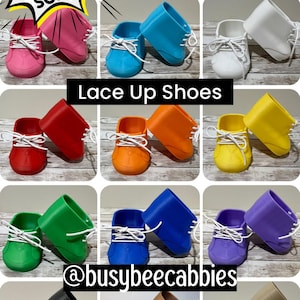 Best Cabbage Patch Kids Shoes LACE-UP Saddle / 12 Shoe Colors Available / Fits 16” CPK Doll / Over 500 pairs sold!