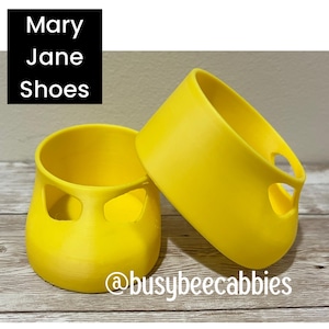 Best Cabbage Patch Kids Shoes YELLOW Mary Jane T-Strap Doll / fits 12” CPK Dolls / Over 600 pairs sold!