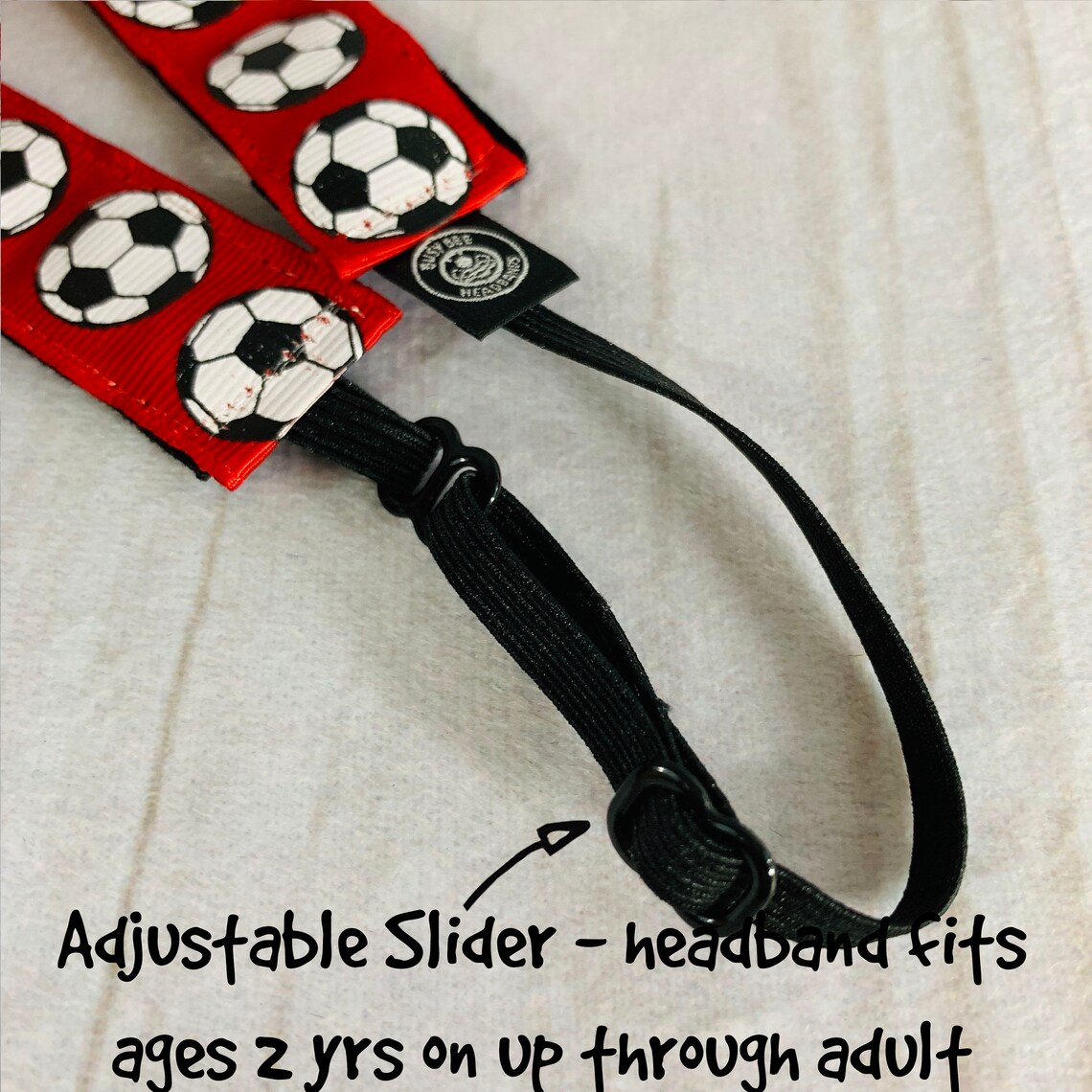 7/8 RED SOCCER Headband / Gift for Soccer Player / Etsy